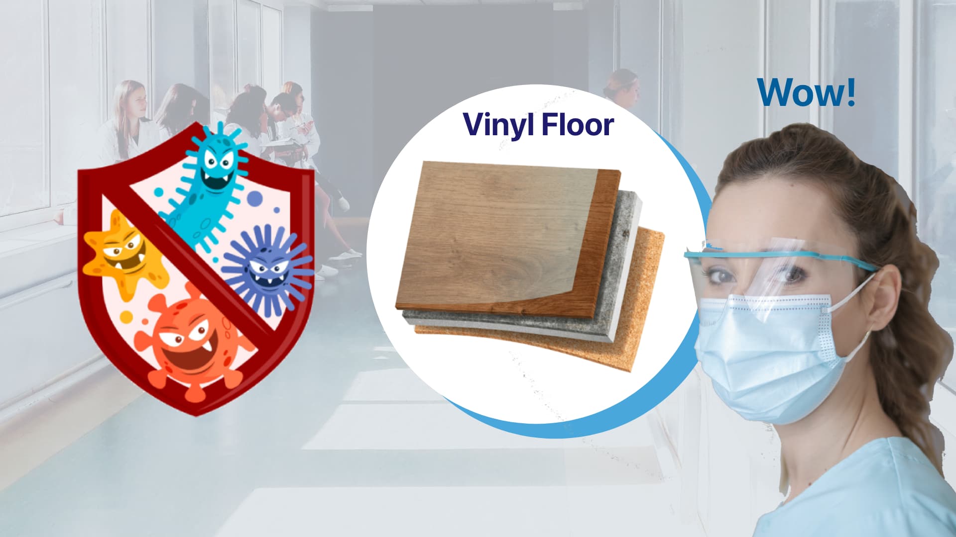ZMARTBUILD Vinyl Floor for hospital use