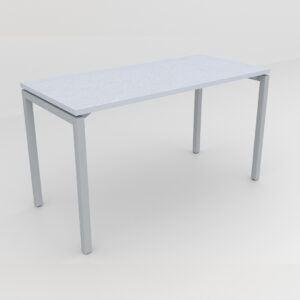 Rockworth Desk with Square Profile Stright Leg Grey Finish