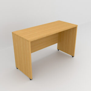Rockworth Wooden Desk with modesty and gable end Beech finish